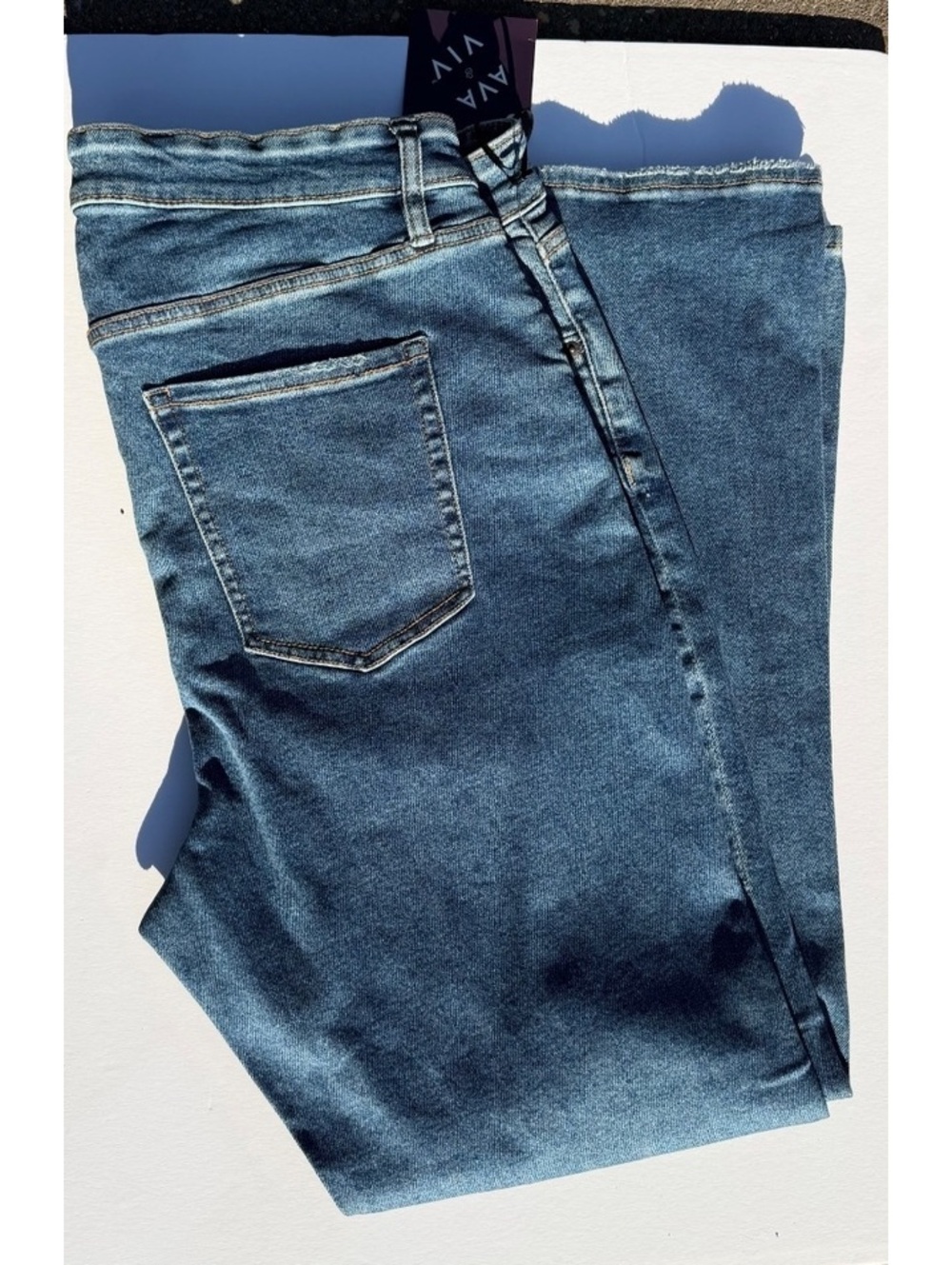 NWT Ava and Viv Medium Wash Bootcut Denim Jeans size 20